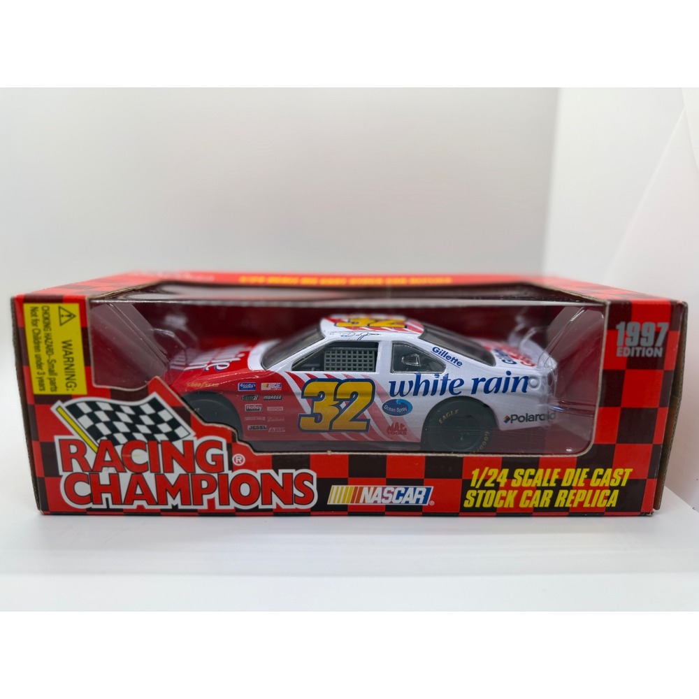 Racing Champions Dale Jarrett 32 White Rain 1997 1/24 NASCAR Diecast Boxed